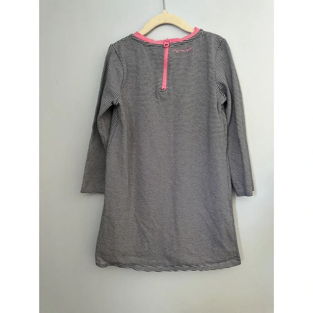 Joules x The Gruffalo Girls Rosalee Dress Navy Striped Owl Applique Size 6y